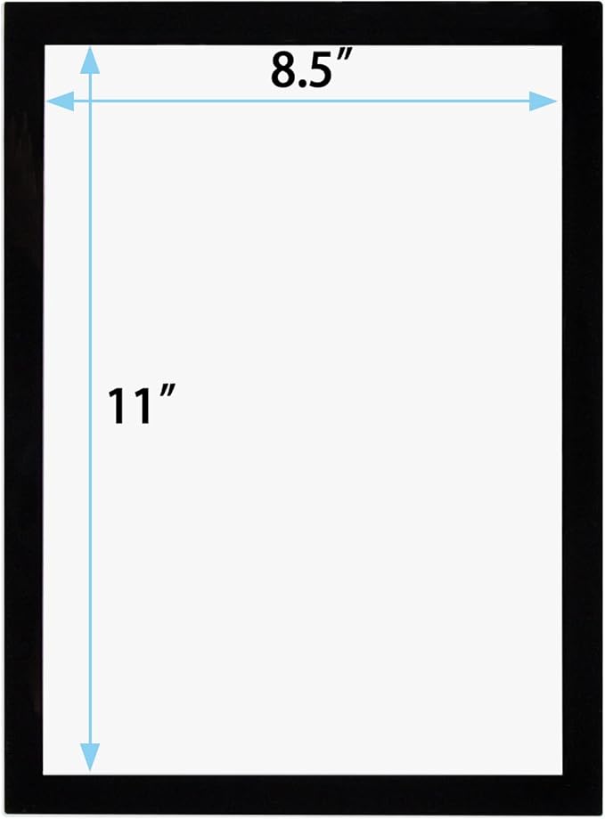 JIUYE 8.5x11 Magnetic Sign Holder Wall Mount, Self-Adhesive Plastic Display - Image 2