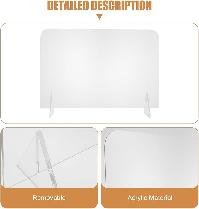 Generic 5Pcs Acrylic Writing Boards 20X30Cm Desktop Message Whiteboards - Image 9