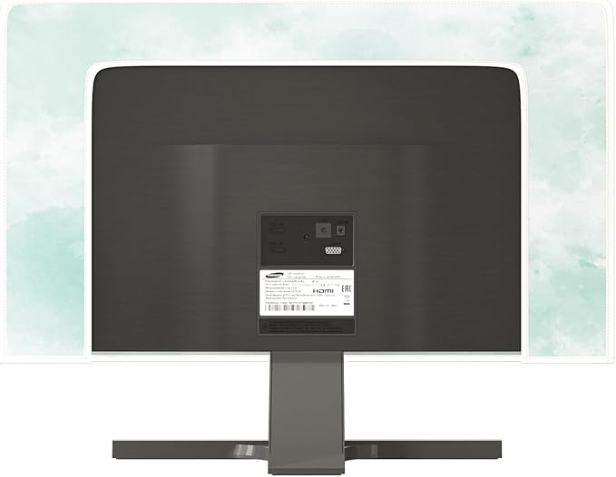 Baocicco Abstract Watercolor Waterproof TV Display Screen Cover 80 Inch Cyan - Image 5