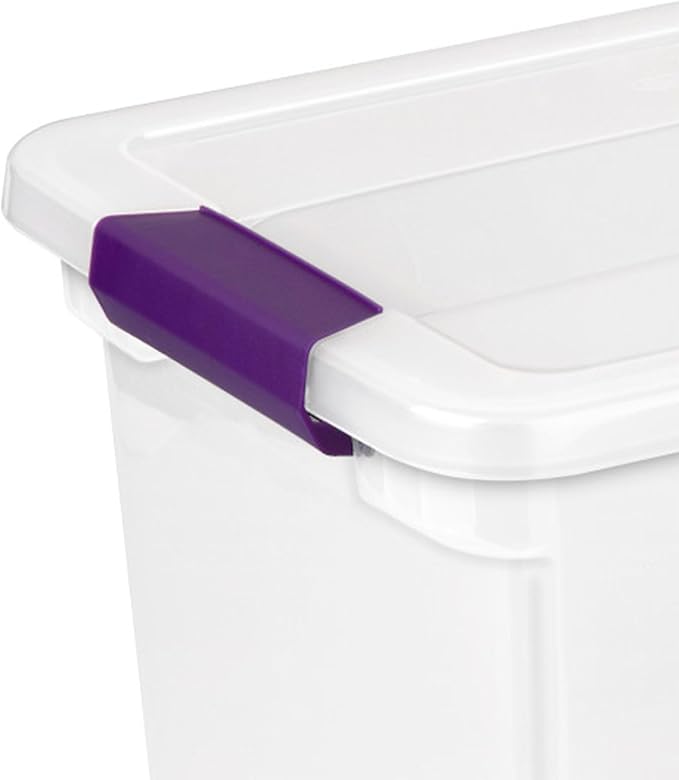 Sterilite 12-Pack 27 Quart ClearView Latch Box, Stackable Organizer Bins - Image 7