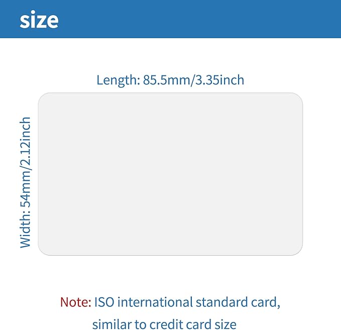 100 Pack - Premium Blank PVC Cards - Image 4