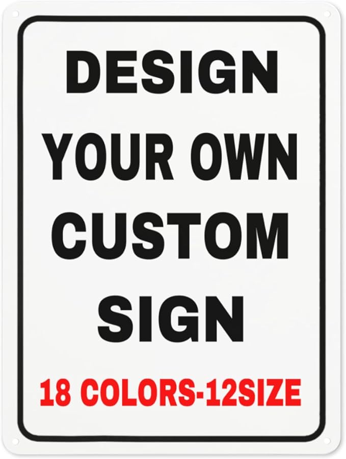Custom Outdoor Metal Personalized Signs by Custom
