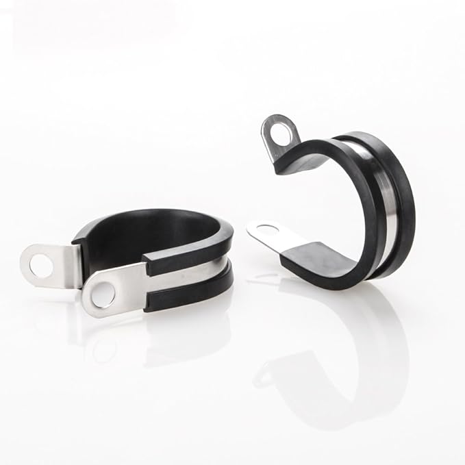 LOKMAN 20 Pack 7/8 Inch Stainless Steel Cable Clamp, Rubber Cushioned Insulated - Image 6