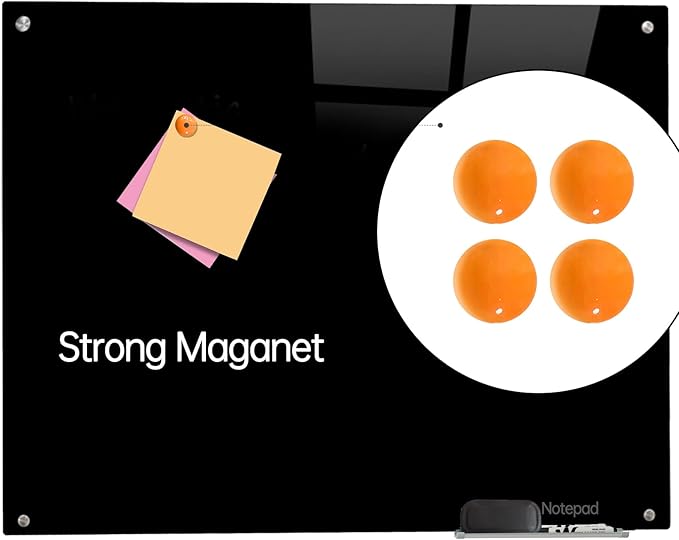 Glass Black Board Magnetic Dry Erase Board - Image 4