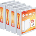 Cardinal 1.5 Inch 3 Ring Binder, Round Ring, 4 Pack, Holds 350 Sheets by TOPSProducts