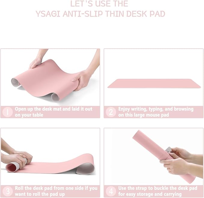 Writing Desk Pad Protector, YSAGi Anti-Slip Thin Mousepad - Image 7