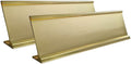 2" x 8" Aluminum Desk Name Plate Holder, Office Business Desk Sign Holder by Unknown