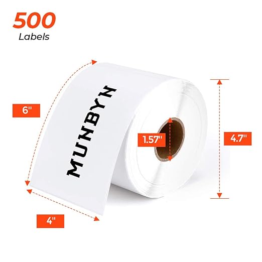 MUNBYN 4x6 Inch Direct Thermal Shipping Labels, Shipping Label Paper - Image 2