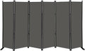 MAYOLIAH 6 Panel Folding Privacy Screen 9ft Wide, 6ft Tall Partition Room by MayoliahHome