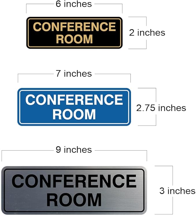 Standard Conference Room Sign -Red - Image 7