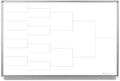 12 Team Bracket Whiteboard 48" x 36" by CreativeSafetySupply