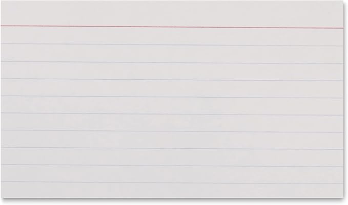 Amazon Basics Paper Flash Ruled Index Note Cards, Heavy Weight, 3 x 5 Inch Card - Image 3