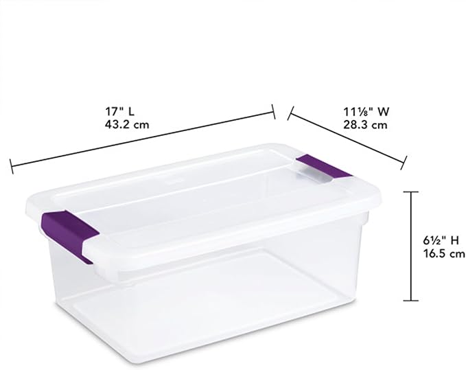 Sterilite 36-Pack 15 Quart Clearview Latch Box, Stackable Organizer Bins - Image 3