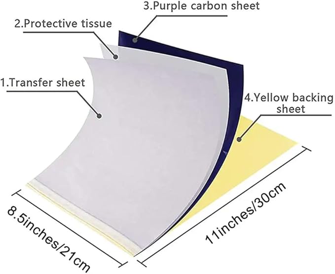 Yuelong Tattoo Transfer Paper 50 Sheets - Image 3
