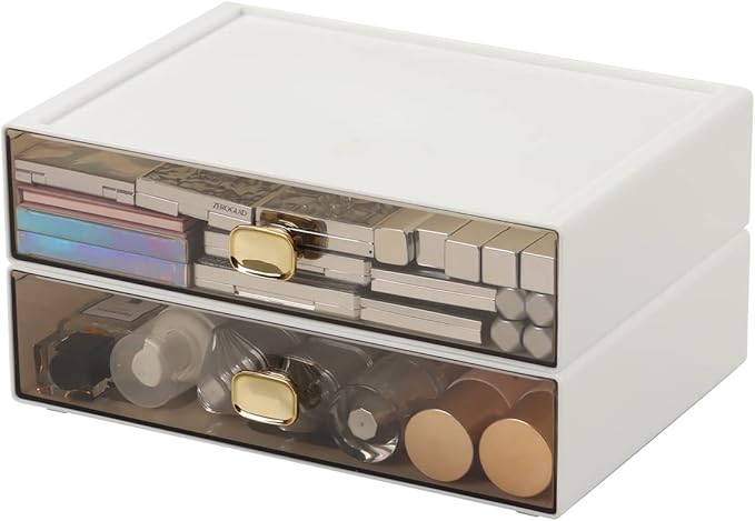 OSteed Spacious Desktop Storage Box, 1 Large Storage Drawer, Stackable Office - Image 4