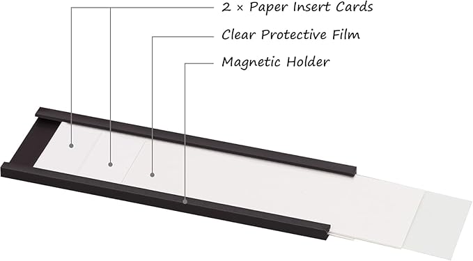 Realth C Channel Magnetic Label Holders 30 Pack 0.78" x 4" - Image 6