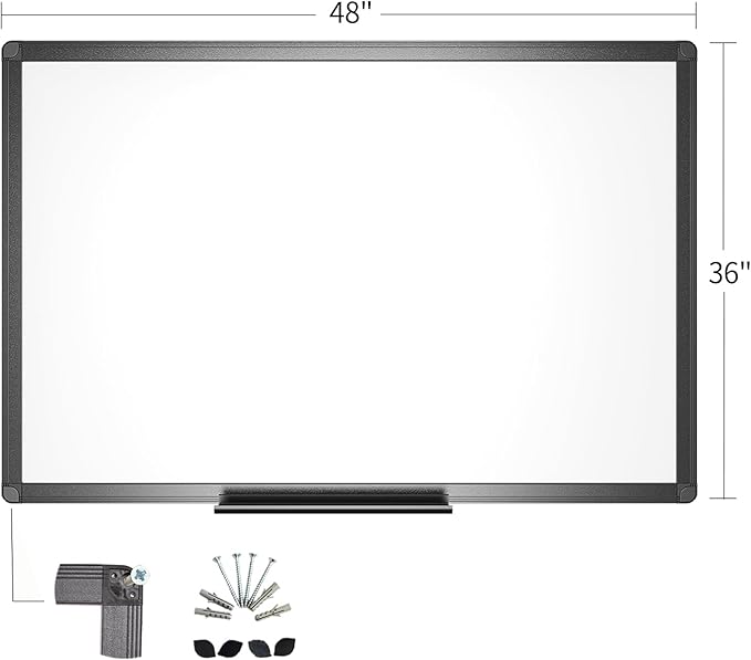 VIZ-PRO Magnetic Dry Erase White Board, 48 X 36 Inches - Image 2