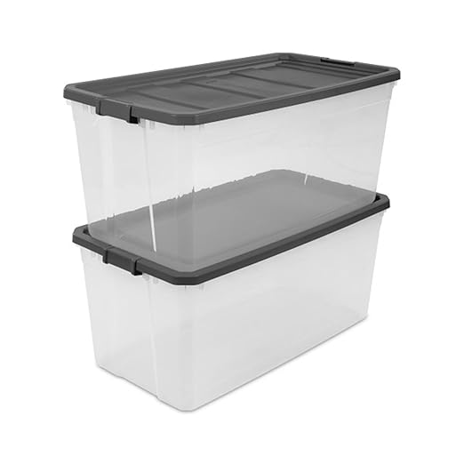 Sterilite 6-Pack Modular Stacker Box, Durable Clear Plastic Storage Bins - Image 8