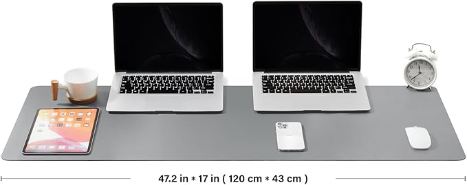 Large Desk Mat - 47.2"x 17" Non-Slip PU Desk Pad - Image 2