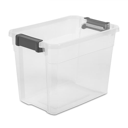 Sterilite 24-Pack Modular Stacker Box, Durable Clear Plastic Storage Bins - Image 9