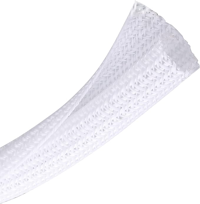 CrocSee 25ft - 1/2 inch Braided Cable Management Sleeve Cord Protector - by CrocSee