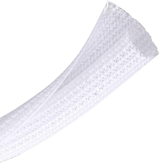 CrocSee 10ft - 1 inch Braided Cable Management Sleeve Cord Protector - by CrocSee