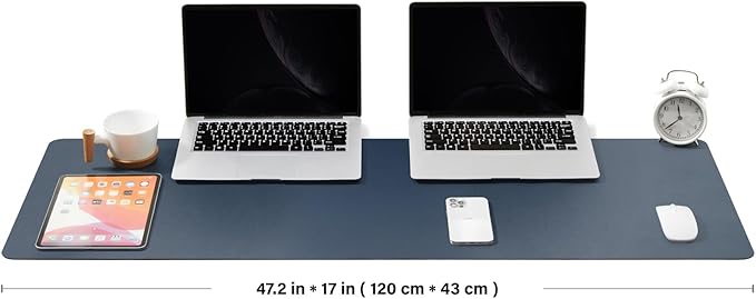 Large Desk Mat - 47.2"x 17" Non-Slip PU Desk Pad - Image 2
