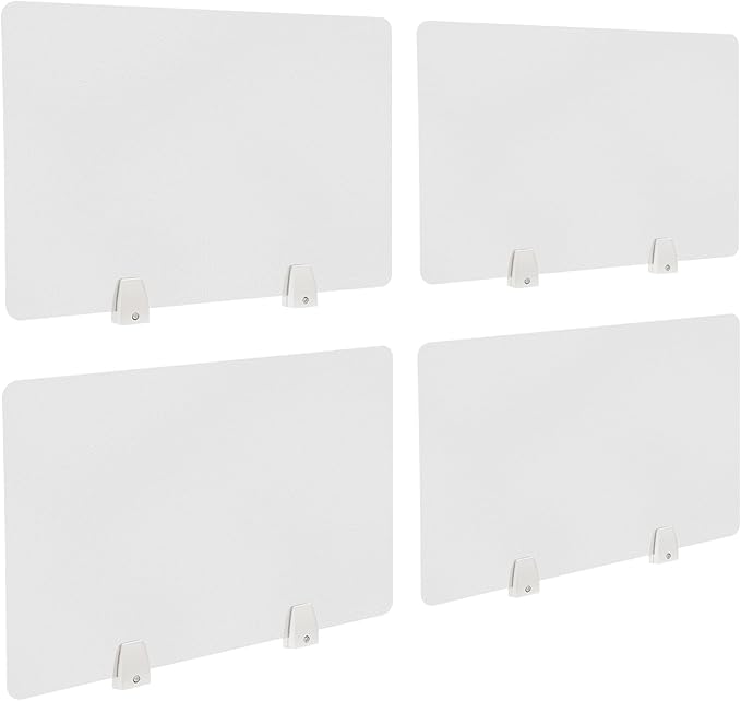 4PCS Desk Dividers Office Partitions, Privacy Desk Panel Protective, Frosted by TFCFL