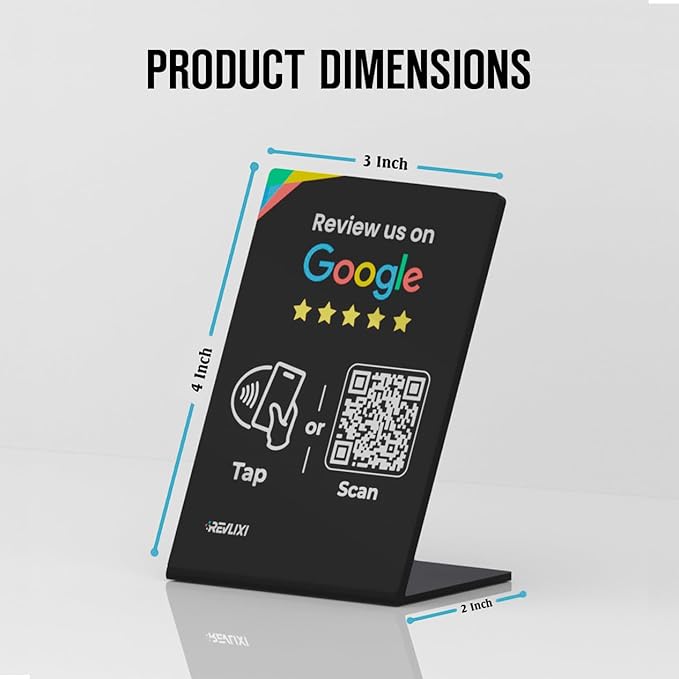 REVLIXI Google Review Stand- Boost Reviews w/Reusable Google Review Tap Card - Image 6