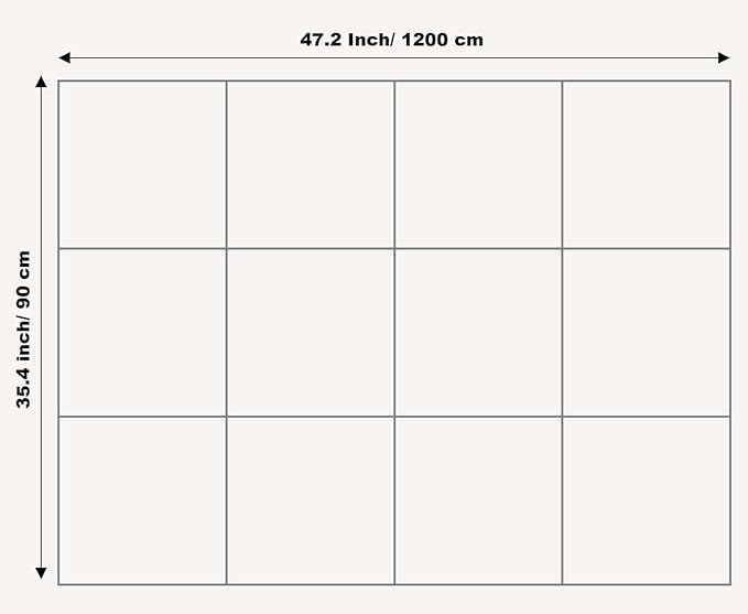 DECORITA Felt Wall Tiles | Large Cork Board Alternative | Aesthetic Felt - Image 2
