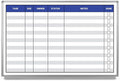 Task List Whiteboard 48" x 36" by CreativeSafetySupply