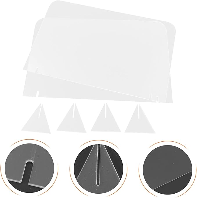 Generic 5Pcs Acrylic Writing Boards 20X30Cm Desktop Message Whiteboards - Image 7