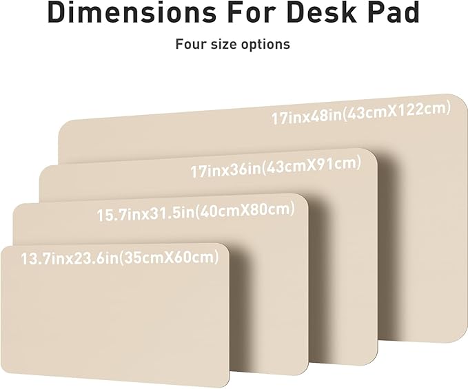 Aothia Leather Desk Pad Protector, Office Desk Mat, Large Mouse Pad, Non-Slip - Image 7