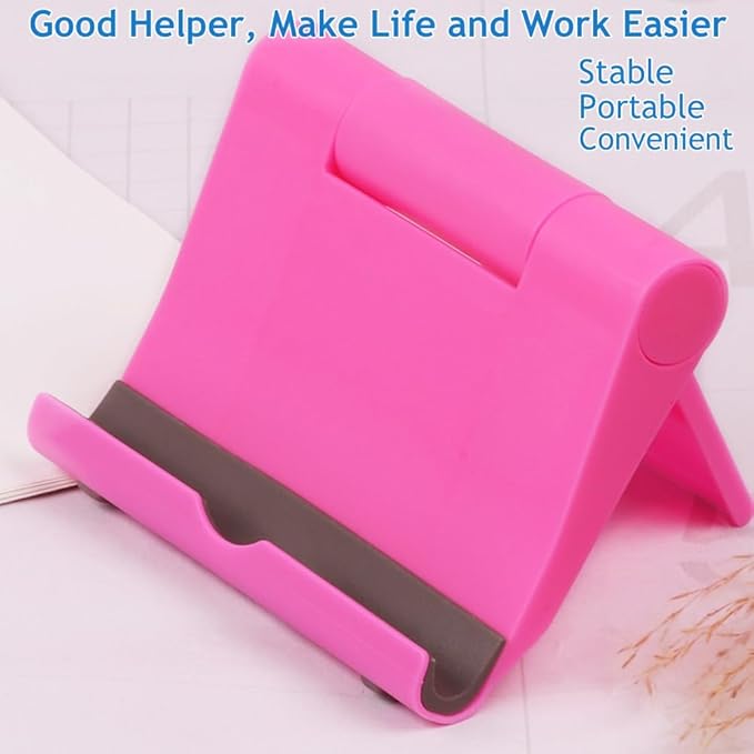 JUSDIQIR Cell Phone Stand for Desk Foldable Cell Phone Holder Desk Tablet - Image 6