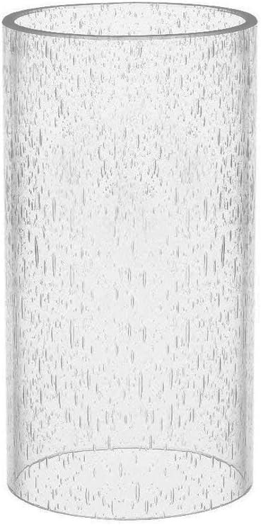 Sunwo Glass Shade Straight Cylinder Glass Lamp Shade Replacement by SUNWO
