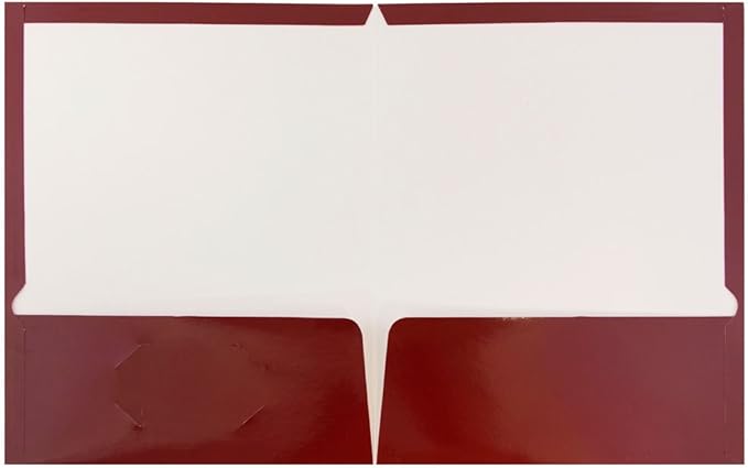 JAM PAPER Laminated Two Pocket Glossy School Folders - Image 2