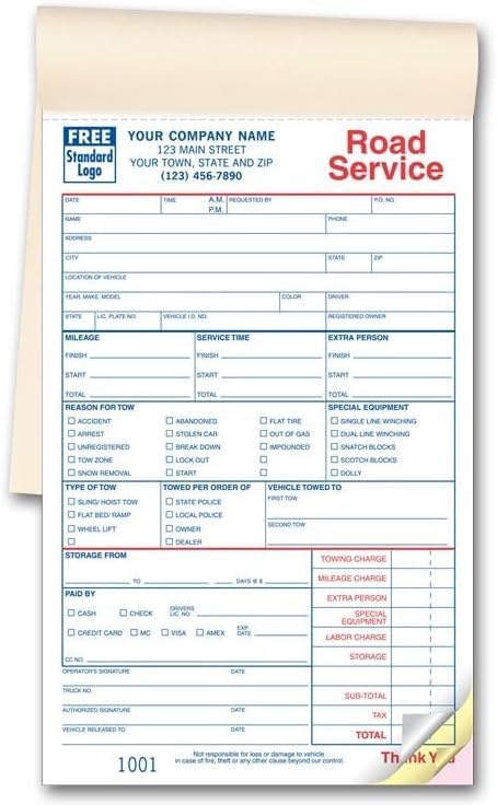 5Forms Towing Service Order Books - Image 5
