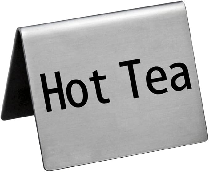 New Star Foodservice Stainless Steel Table Tent Sign by NewStarFoodservice