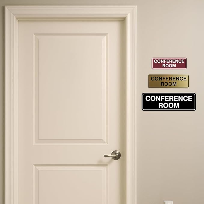 Standard Conference Room Sign -Red - Image 5