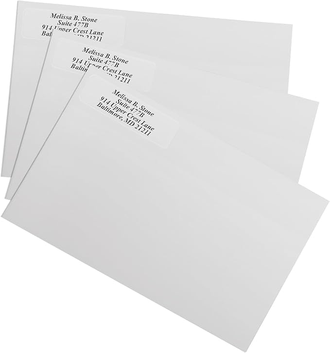 Clear Personalized Return Address Labels - Image 3
