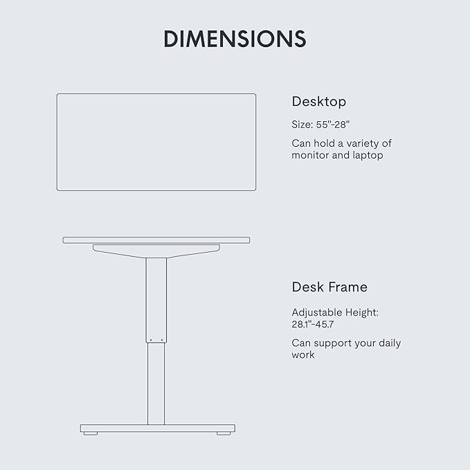 FLEXISPOT EN1 One-Piece Standing Desk - Image 5