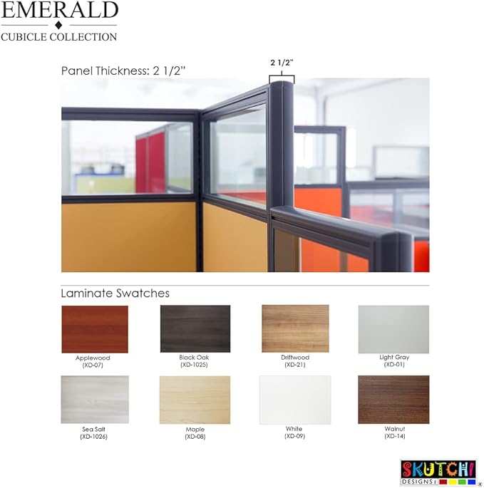 2 Person Workstation Wall Partition | Powered Cubicle Workstations | Privacy - Image 3