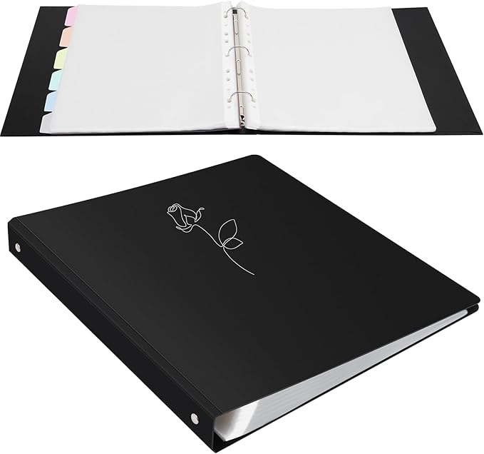 Uquelic 50-Pocket Binder with Plastic Sleeves - Image 8