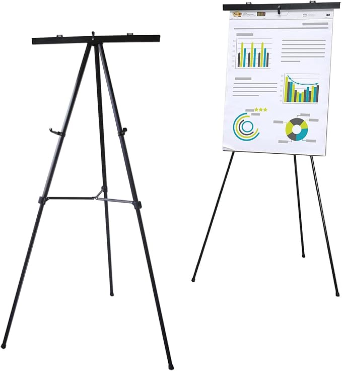 Lightweight Aluminum Flip-Chart Presentation Easel, 70 Inches by Audio-VisualDirect