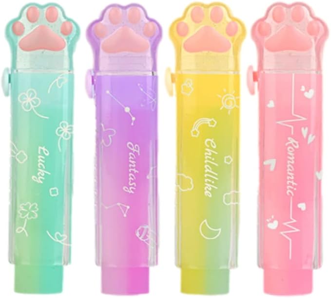 PANDENNER Retractable Pencil Eraser, Cute Erasers, Gradient Jelly Eraser by PANDENNER