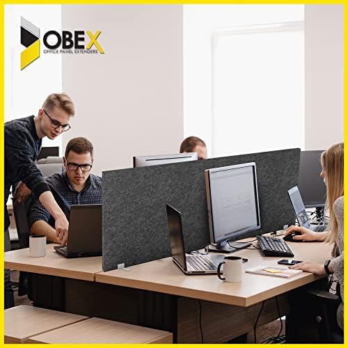 OBEX Free Standing Desk PET Privacy Screen Table Top Home & Office Furniture - Image 3