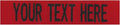 Custom Uniform Name Tapes Solid Colors. Red Fabric, 4 Inch Sew on by NORTHERNSAFARI