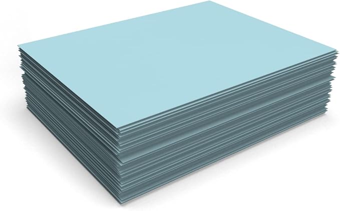 LUXPaper 8.5" x 11" Paper | Letter Size | Pastel Blue | 60lb. Text | 1 - Image 4