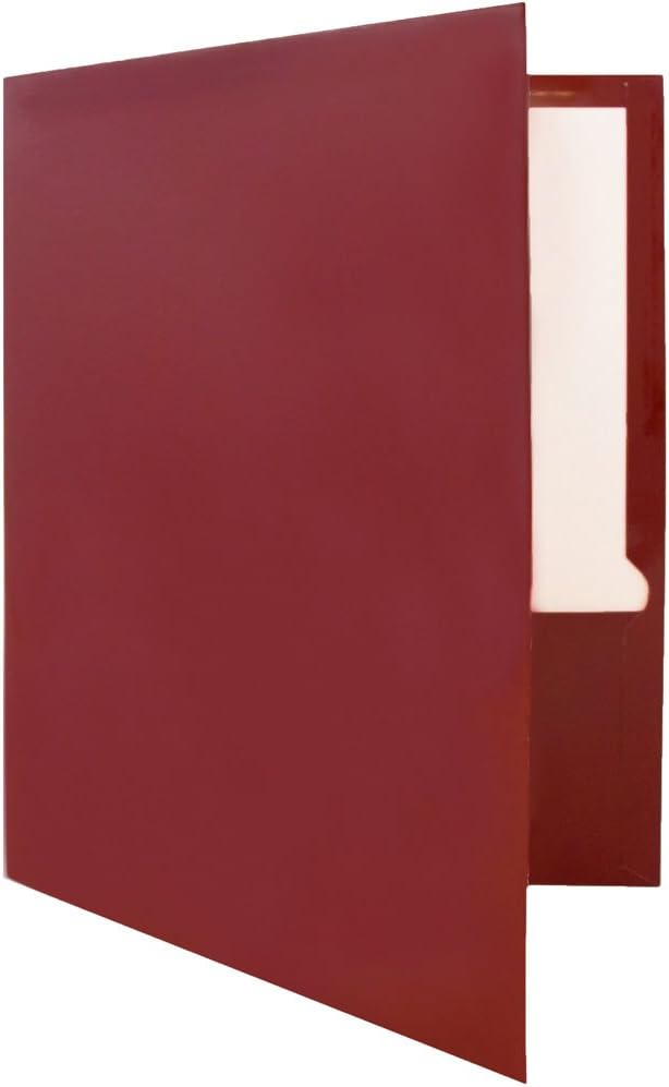 JAM PAPER Laminated Two Pocket Glossy School Folders - Image 4