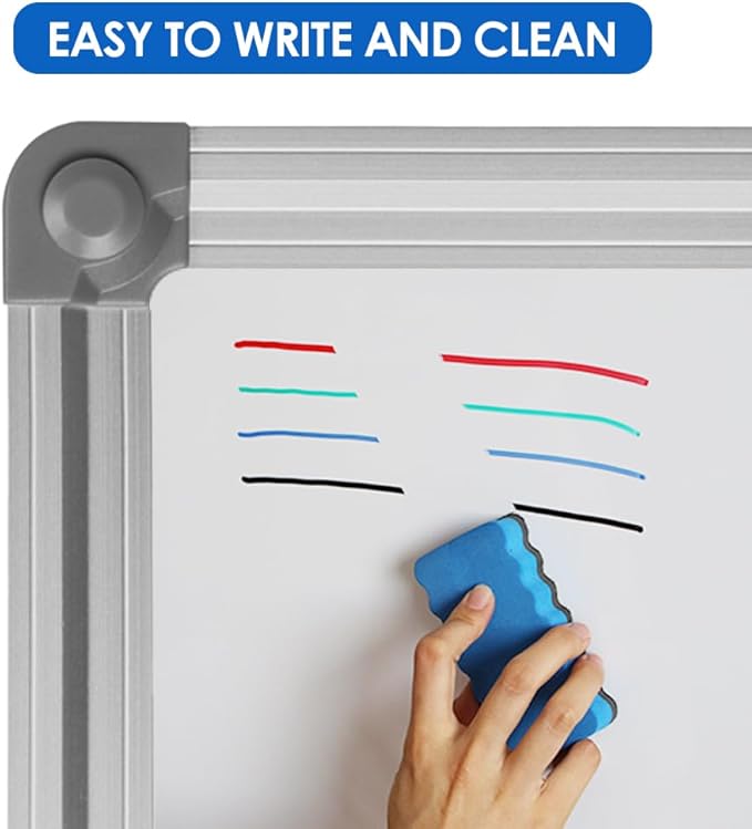 XIWODE 32x44 Inch Magnetic Dry Erase Whiteboard，Silver Aluminum Frame - Image 5